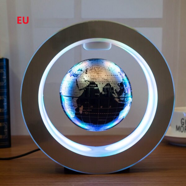 Round LED World Map Floating Globe Magnetic Levitation Light Anti Gravity Magic - Image 6